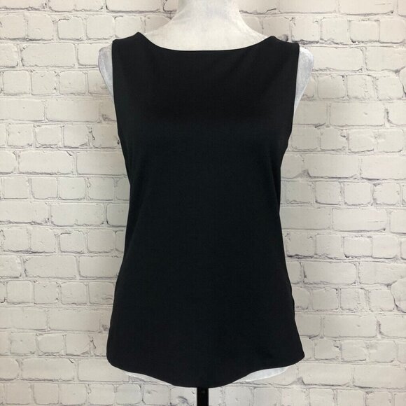 Judy P Tops - Judy P Black Stretch Knit Sleeveless Top Size M